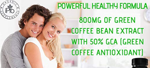 Image of Green Coffee Bean With 50% GCA (Green Coffee Antioxidant) 800 mg