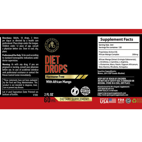 Image of Diet Drops ,Ultra Drops 2oz