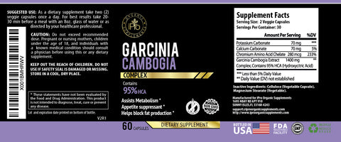 Image of Garcinia Cambogia with  95% HCA