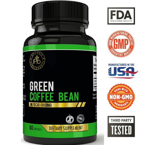 Image of Green Coffee Bean With 50% GCA (Green Coffee Antioxidant) 800 mg