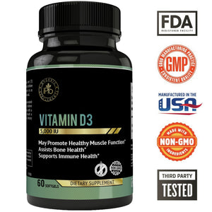 Vitamin D3 (5000iu) Soft Gels